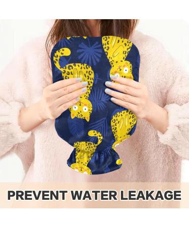 Mnsruu Cartoon Cat Hot Water Bottle 2L - Soft Cover - Perfect Gift for Women & Kids - Ideal for Christmas - Buy Online on GoSupps.com