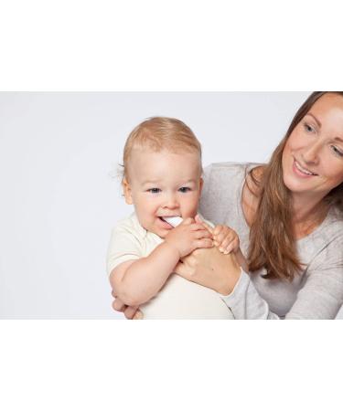 Green Woodpecker Mundfare Fingerling Silver-Fee - Baby Dental Care for Gum Massage & Tooth Cleaning Antibacterial Silver 1 Pair (170-V1) | International Shipping - Buy Online on GoSupps.com