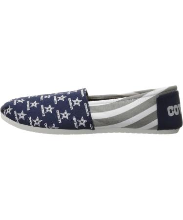 FOCO Dallas Cowboys Women's NFL Team Logo Fashion Slip On Canvas Shoes - Size 7-8 - Buy Online on GoSupps.com