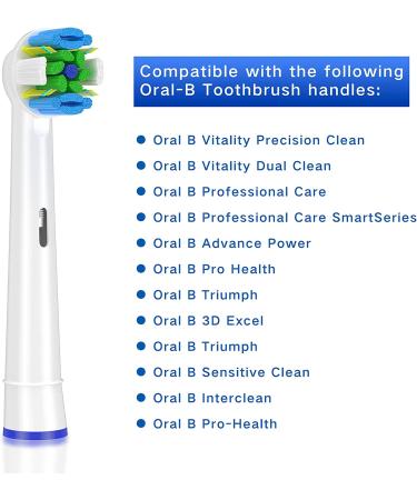 Schallcare 12-Pack Replacement Brush Heads for Braun Oral-B Electric Toothbrush - Compatible with Pro 1000 & Genius Series - Buy Online on GoSupps.com