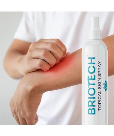 BRIOTECH Topical Skin Spray - Soothing HOCl Pure Hypochlorous for Face & Body - Support Irritations, Redness, Dry Skin, Athletic Itch - Natural Skincare - 128 Fl Oz - Buy Online on GoSupps.com