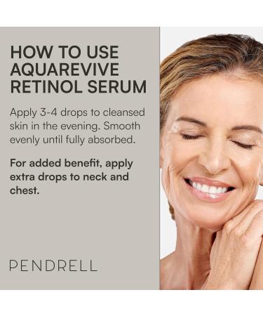 AQUAREVIVE Retinol Serum - Hydrating Formula with Hyaluronic Acid Vitamin E & Copper Peptides for All Skin Types - 30ml - Buy Online on GoSupps.com