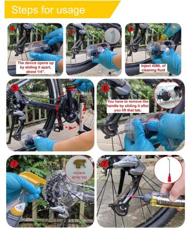 Ultrafashs Bike Chain Oil Lubricant and Cleaner Set - Bike Lube, Degreaser, Chain Scrubber Kit - Buy Online on GoSupps.com