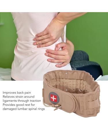 Buy 360 Inflatable Lumbar Support Girdle - Khaki Back Decompression Belt for Lower Back Pain Relief - Buy Online on GoSupps.com