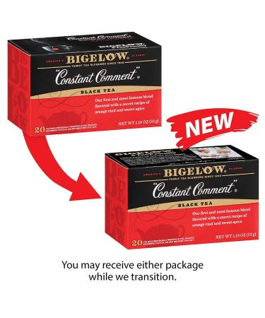 Bigelow Constant Comment Black Tea - Caffeinated, 120 Bags (Pack of 6) - Premium Flavor - Buy Online on GoSupps.com