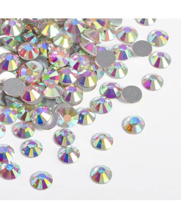 Beadsland 2880pcs Flat Back Crystal Rhinestones Round Gems for Nail Art and Craft Glue Fix, Crystal AB,SS16,3.8-4.0mm Crystal AB SS16/2880pcs