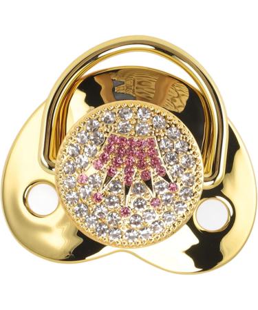 Alomejor Baby Pacifier - Ultra Light Soft Bling Silicone for 6-18 Months Infant (Gold) - Buy Online on GoSupps.com