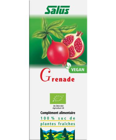 Salus – Organic pomegranate – Food supplement based on organic pomegranate juices – Vegan, No Additives – 200 ml