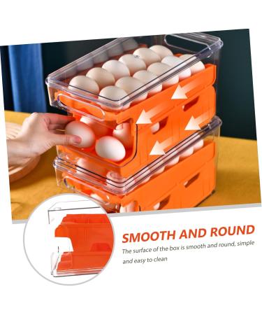 jojofuny 1pc Storage Box Storage Bins Clear Plastic Eggs Fridge Storage Container The Slide Multipurpose Orange 30.3X16CM - Buy Online on GoSupps.com