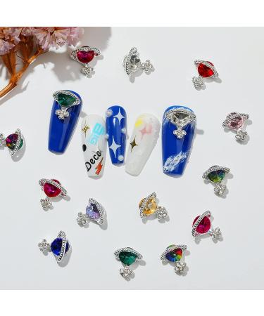 Mcduyant 9 Pieces Nail Art Planet 3D Charms Nail Art Saturn Shape Decoration DIY Nail Charms Nail Art Supplies for 3D Nail Art Designs Decoration DIY Crafting Jewelry Accessories - Buy Online on GoSupps.com