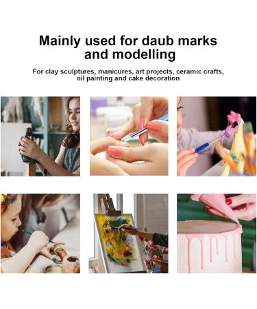 Moum Routes Clay Dot Tools 5-Piece Silicone Pen Set for Sculpting Nail Art Ceramic Crafts & Oil Painting - Buy Online on GoSupps.com