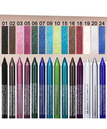 Xiahium Gel EyeLiner - Long Lasting Matte Shimmer Waterproof Cat Eye Makeup Pencil in A01-Black - Buy Online on GoSupps.com