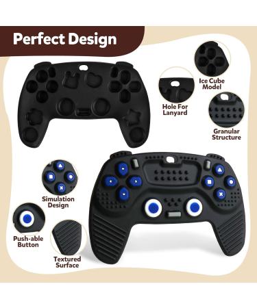 Silicone Teething Toys for Babies 0-12 Months - Remote Controller Sensory Chew Toys (2-Pack) - Buy Online on GoSupps.com
