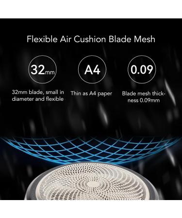 Mini Portable Electric Beard Trimmer Automatic Trimming Facial Use Hair Removal with Stainless Steel Mesh Suitable for Travel (Black) - Buy Online on GoSupps.com