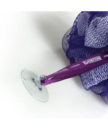 1541 London Exfoliating Bath & Shower Body Puff/Scrunchie/Buffer (Aubergine) - Buy Online on GoSupps.com