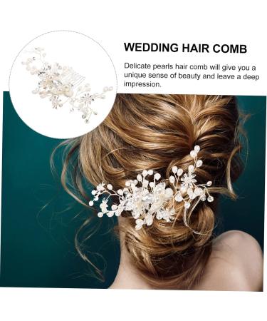 DOITOOL Bridal Comb Headpiece for Bride Comb Headband Bride Hairpiece Accesorios Para Wedding Headpiece Pearl Hair Comb Flower Girl Headpiece Bride Hair Comb Manual Alloy Hair Accessories - Buy Online on GoSupps.com