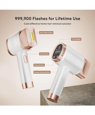 AMINZER 2023 IPL Hair Removal Device 3-in-1 Functions | 9 Energy Levels | Painless Laser Hair Removal with LCD Touch Screen - A-white - Buy Online on GoSupps.com
