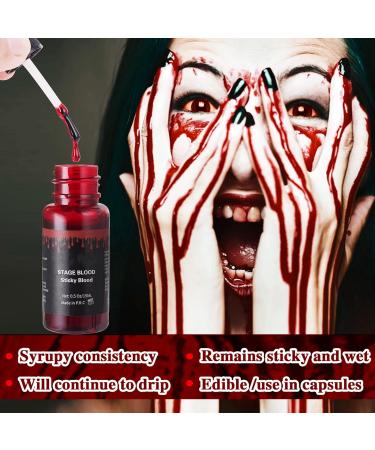 Mysense Liquid Latex Scar Wax SFX Makeup Kit with 6 Color Wheel Face Paint and Stage Blood - Perfect for Creating Fake Scars, Wounds, and Zombie Effects - Buy Online on GoSupps.com