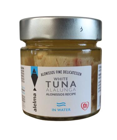 Alelma Greek White Tuna Alalunga from Alonissos in Water 212 g - MERCURY FREE