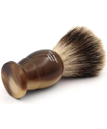 Edwin Jagger 1EJ872 Medium Best Badger Shaving Brush - Imitation Light Horn for Cream or Soap | Premium Men's Grooming Tool - Buy Online on GoSupps.com