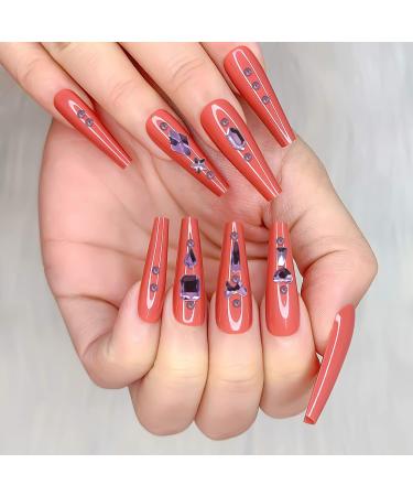 WOKOTO 1620-Piece Purple Nail Rhinestones Kit for Women | Flat Back Crystals for Nail Art, Acrylic Nails, and Eye Gems - Buy Online on GoSupps.com