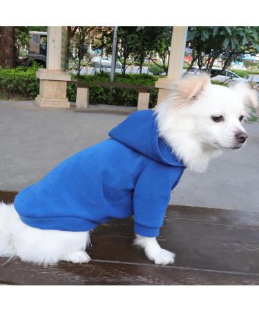 Hualisiji Dog Hoodie & Sweatshirt for Small Dogs - Cozy Lightweight Chihuahua Sweater in Dark Blue - Stylish & Comfortable Pet Apparel - Buy Online on GoSupps.com