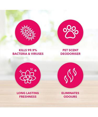 Fabulosa Furbulosa Pet Freshener & Odour Eliminator Multi Purpose Multi Surface Pet Disinfectant Liquid Sofa Upholstery and Soft Furnishings Cleaner 500ml 6 Pack Mediterranean Woods - Buy Online on GoSupps.com