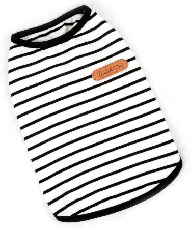 Shop Paidful British Dog Shirt - Soft Cotton Striped Cat Vest for Puppies & Chihuahuas | Summer Pet T-Shirt XXL - Black - Buy Online on GoSupps.com