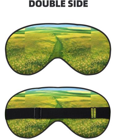 Buy Grassland Paths Unisex Adjustable Blackout Sleep Eye Mask - Perfect for Home Travel Yoga and Office Naps - Buy Online on GoSupps.com