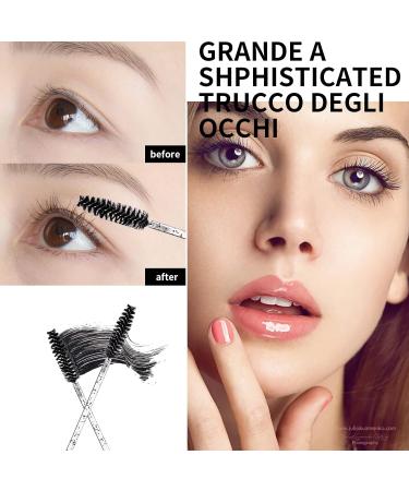 Buy MSQ 50-Piece Disposable Mascara Brushes - Eyelash & Eyebrow Applicators for Salons & Home Use - Buy Online on GoSupps.com