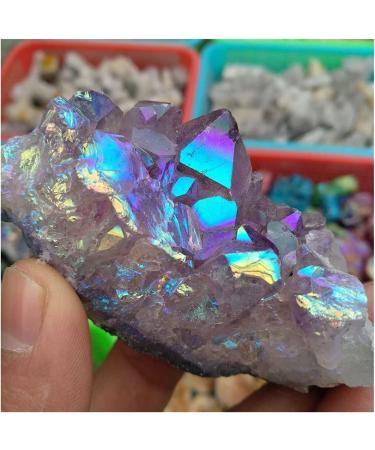 Amethyst Rough Stone 2kg Rainbow Aura Amethyst Clusters Chakra Reiki Balancing