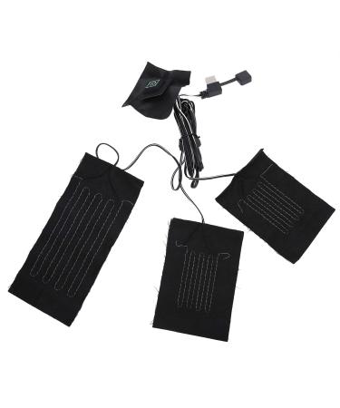 Electrical heating pillows one to three electric heating cushions 3 gears waterproof carbon fiber heating sheet USB-powered clothing vest heating film set for winter camping indoors and outdoors