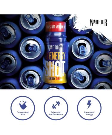 Warrior Rage Energy Shots Shot Drink - Energy - Pack of 12 - 60ml - Buy Online on GoSupps.com