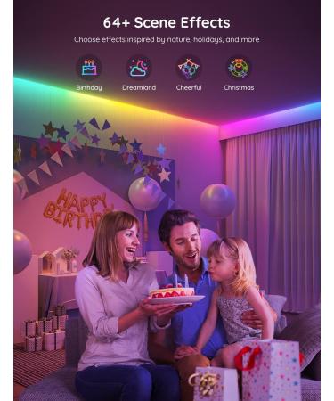 Govee RGBIC LED Strip Lights Smart LED Lights for Bedroom - Size 16.4ft - White - Buy Online on GoSupps.com