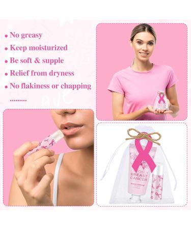 Bulk Breast Cancer Awareness Gifts: 50 Pink Ribbon Lip Balm & Hand Cream Sets | Perfect for Offices & Survivors - Buy Online on GoSupps.com
