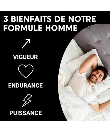 MEN S FORMULA | Strength Power Endurance | Plant Complex: Maca Tribulus Terrestris Ginseng Ginkgo Biloba Zinc | 60 Capsules | Made in France | Food Supplement - Buy Online on GoSupps.com