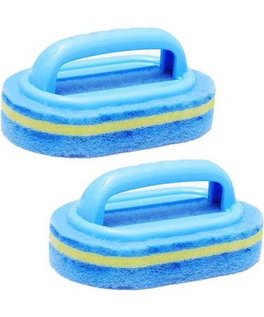 2pcs Household Cleaning Tools Sponge Cleaning Brush with Handle for Daily Use in Kitchen - Buy Online on GoSupps.com
