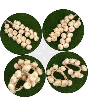 ABOOFAN 4pcs Simulated Garlic Hanging Skewers Lanyard Artificial Vegetable Model Photo Props Accessories - Buy Online on GoSupps.com
