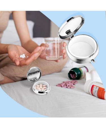 Sibba Portable Pill Organizer - Multifunctional Moisture-Resistant Travel Medicine Case for Vitamins & Fish Oil - Starry Sky Design - Buy Online on GoSupps.com