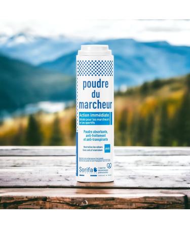 SORIFA - Walker powder - Antiperspirant - Absorbent - Feet - Reduces perspiration - Eliminates odors and fungus - No aluminum salts - Made in France - 100g - Buy Online on GoSupps.com