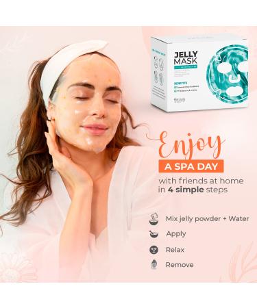 BR UN Peel-Off Jelly Mask Set - 10 Treatments with 24k Gold, Lavender, Kiwi, Peppermint, and More - Buy Online on GoSupps.com