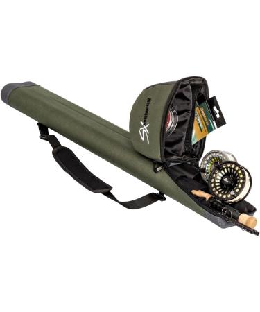 Snowbee Travel Fly Rod/Reel Case - Sage Green/Grey Double | Durable and Stylish Protection for your Fishing Gear - Buy Online on GoSupps.com
