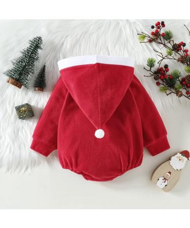 PythJooh Baby Christmas Romper | Merry Santas Hoodie Costume for Infants 0-24M - Buy Online on GoSupps.com