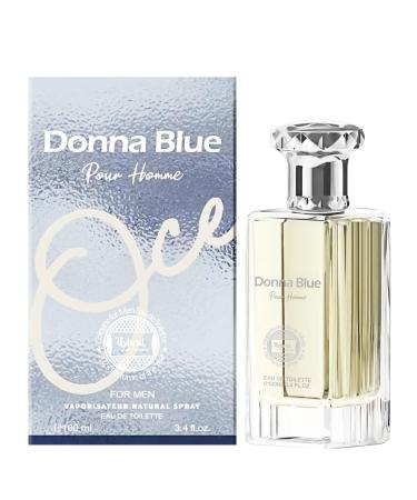 Hybrid & Company Donna Blue Pour Homme Eau De Toilette Natural Spray Vaporisateur 100ML 3.4FL.OZ