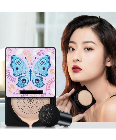 Richolyn CC Cream Foundation | Mushroomhead Air Cushion BB Cream - Moisturizing Long-Lasting Coverage for Blemishes | Shade 02 Ivory White - Buy Online on GoSupps.com