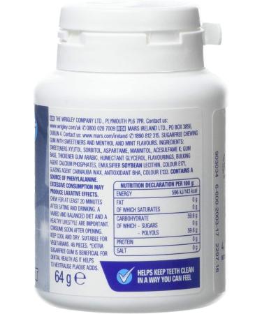 Extra Chewing Gum Sugar Free Ice Peppermint Flavour Chewing Gum 46 Pieces 64g - Buy Online on GoSupps.com