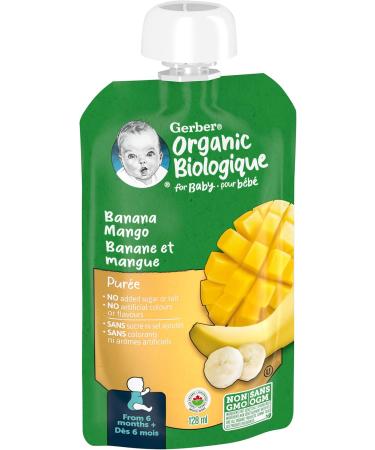 Nestle Gerber Nestle Gerber Organic Puree Banana Mango 128ml Pouch - Buy Online on GoSupps.com