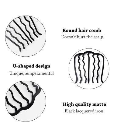 XCSJ 7 PCs Hair Split Cam Metal Combs - Bridal Hairdress Styling Tools & Fashion Accessories for Girls - Buy Online on GoSupps.com