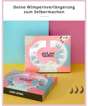 GirlGotLashes Mini Box Eyelash Extensions - Vegan Handmade Fake Lashes for Home | 1 Pair with 5-7 Days Hold - Buy Online on GoSupps.com