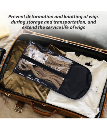 1 Set Of Hair Extension Rack 2 Black Hair Nets Wig Storage Bag Wig Storage Bag With Hook Black Wig Storage Bag Bracket - Buy Online on GoSupps.com